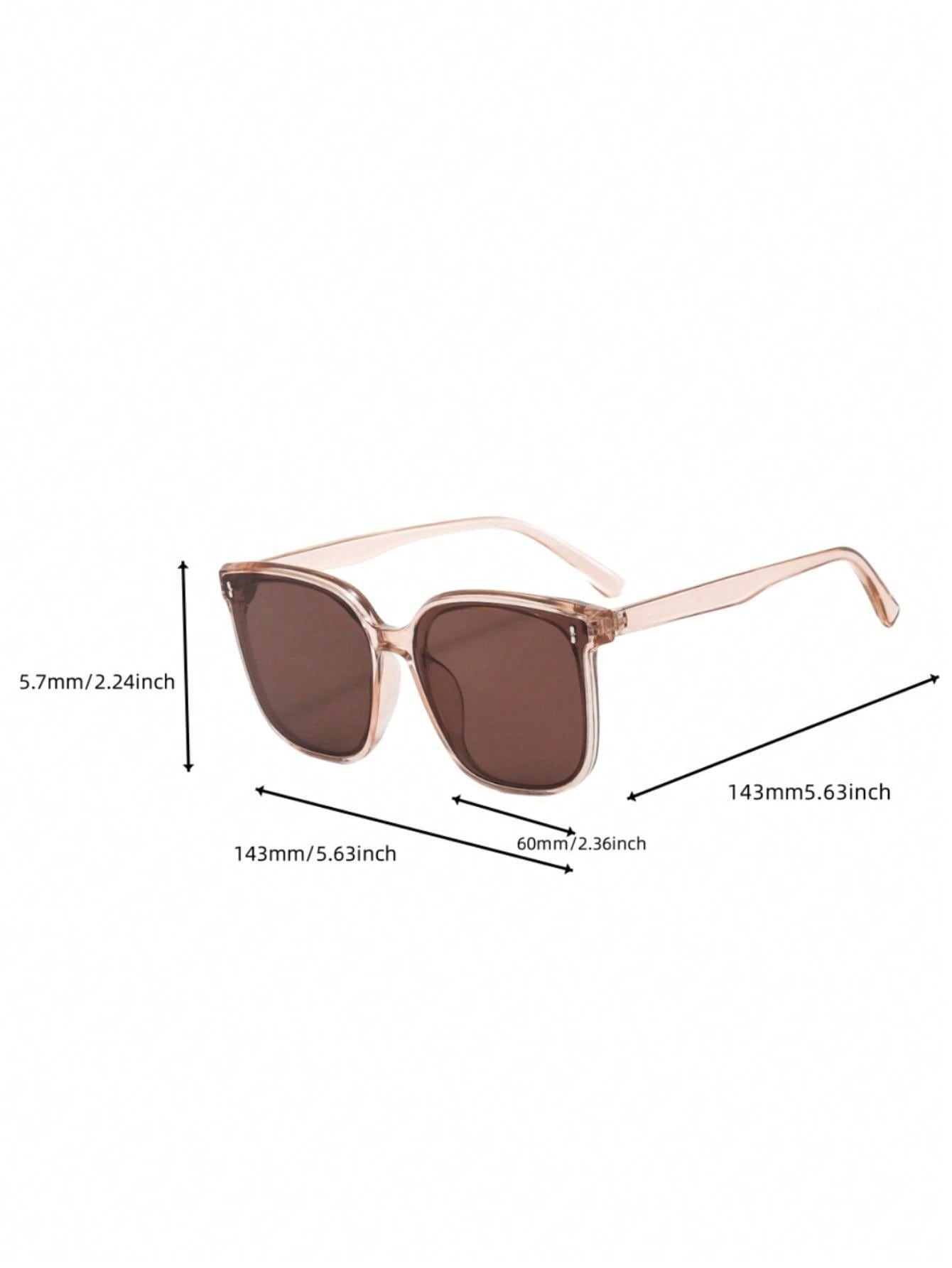 Korean Style Unisex Sunglasses, Trendy Ultraviolet-proof Sun Glasses For Big Face And Anti-uv