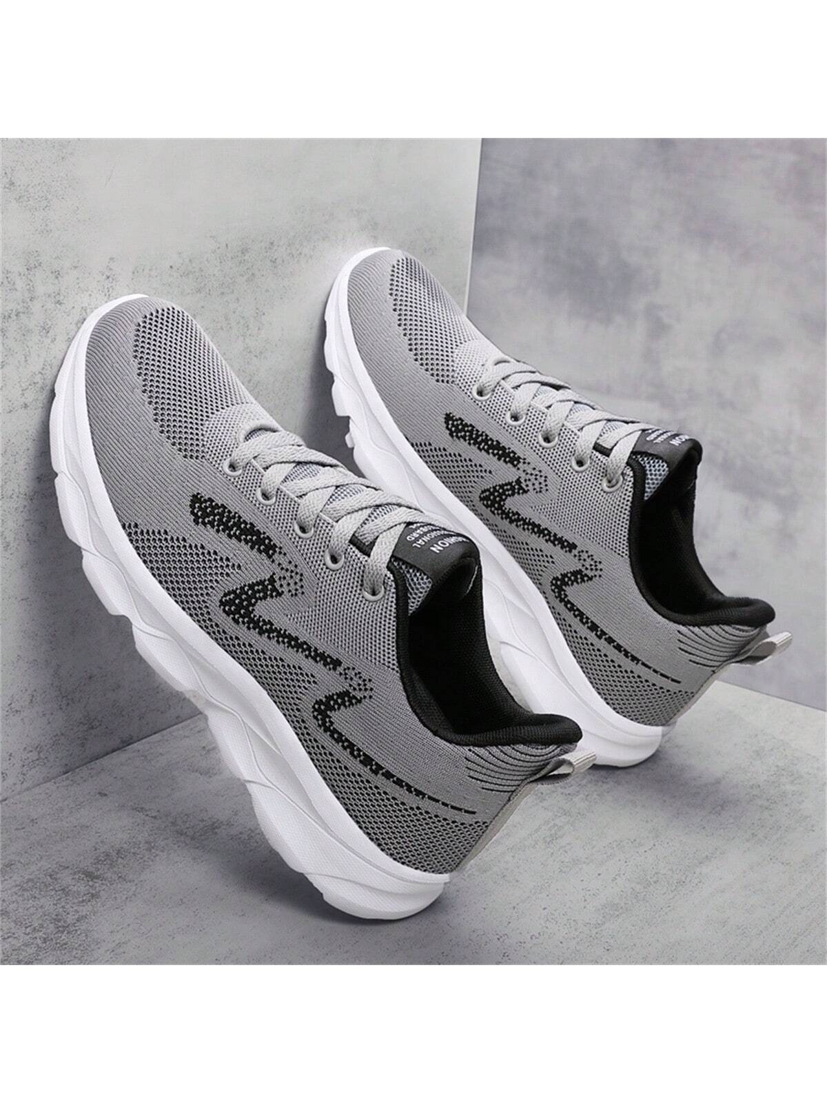 2023 New Arrivals Wholesale Men'S Plus Size Sport Shoes, Breathable Mesh Fashionable Thick-Soled Couples Running Shoes Suitable For Road Running, On Sale