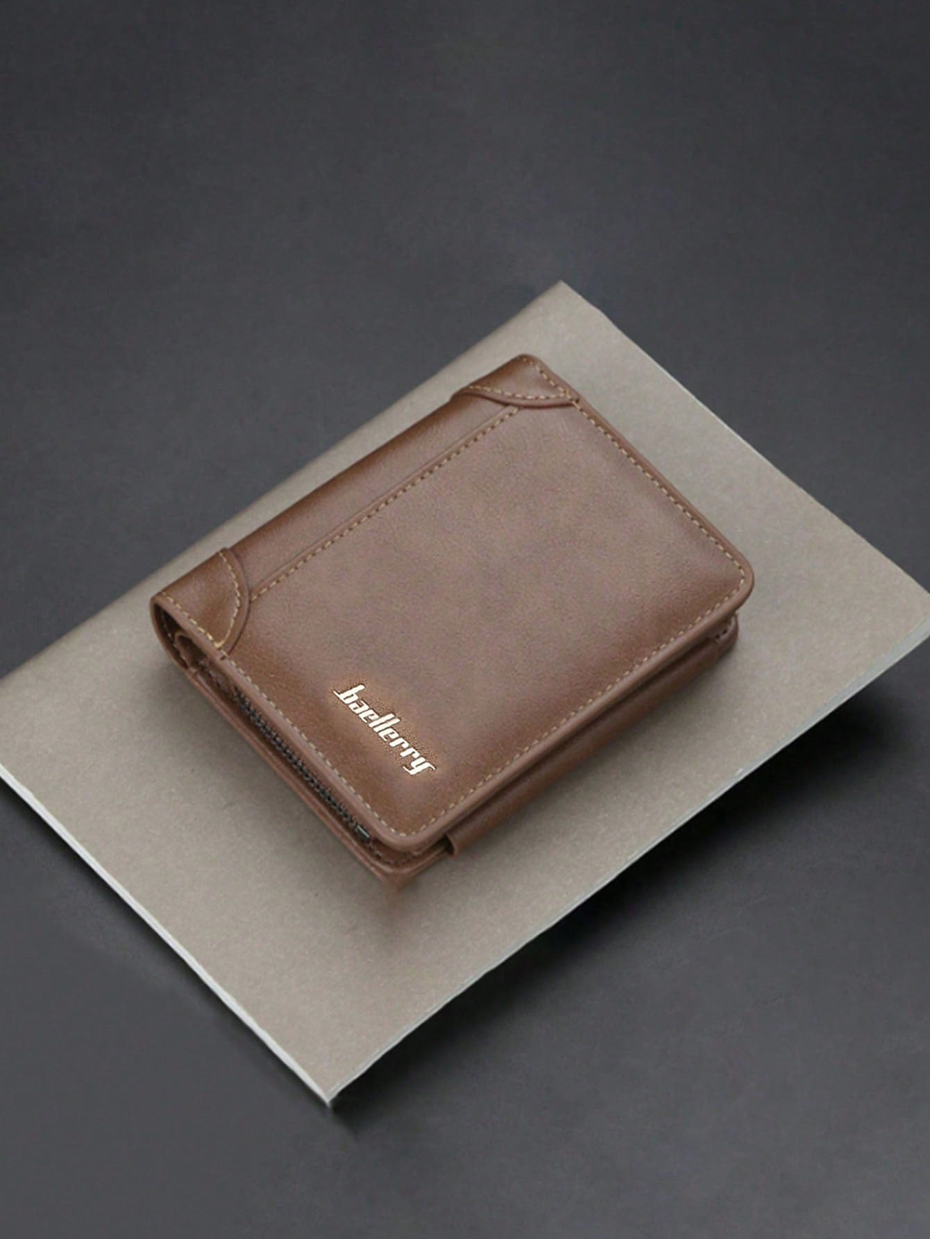 1pc Men's Multilayer Design Wallet, Cardholder