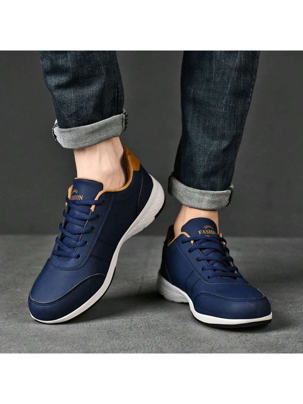 Men'S Fashionable Breathable Sneakers With Comfortable Soft Sole, Versatile Sports Shoes