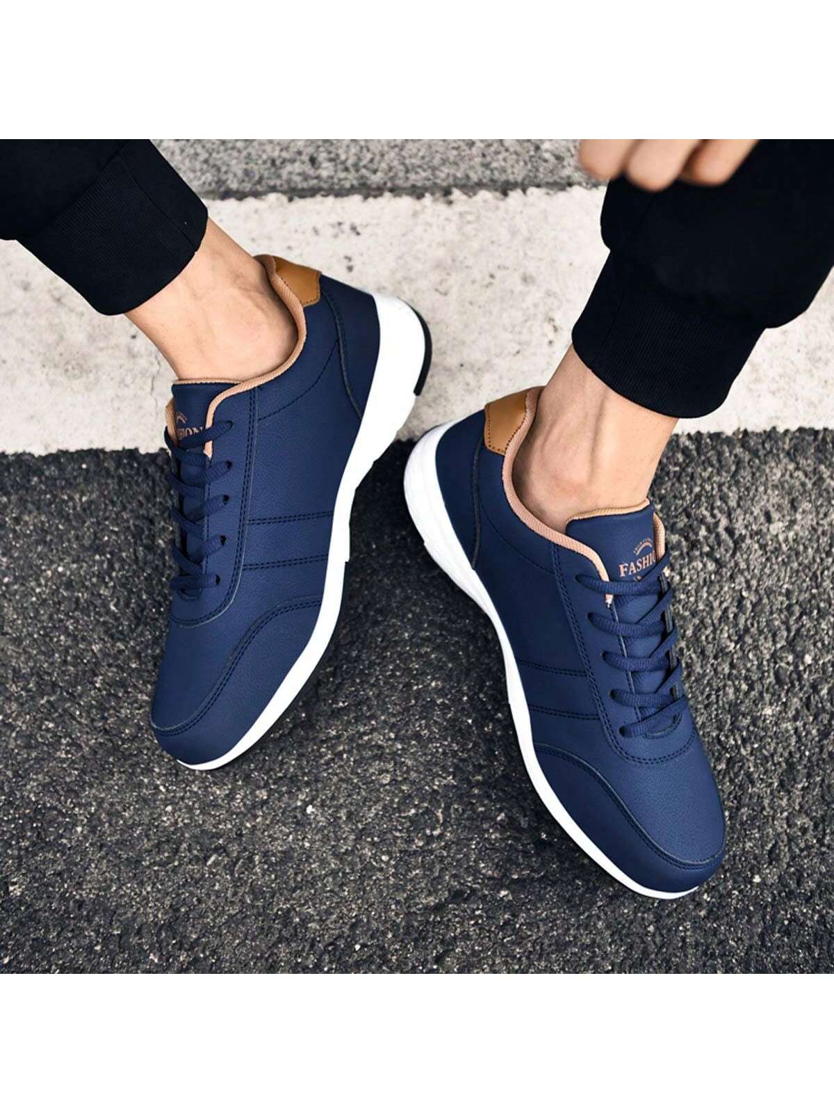 Men'S Fashionable Breathable Sneakers With Comfortable Soft Sole, Versatile Sports Shoes