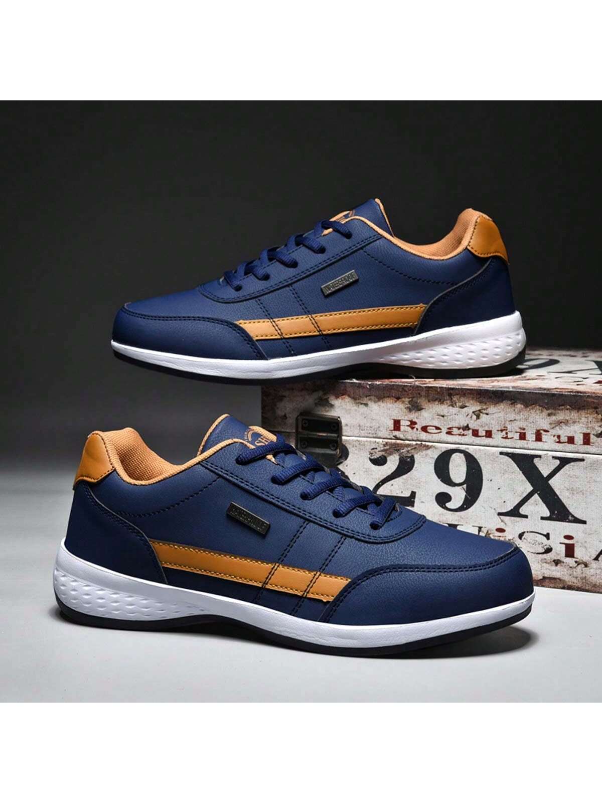 Men'S Fashionable Breathable Sneakers With Comfortable Soft Sole, Versatile Sports Shoes