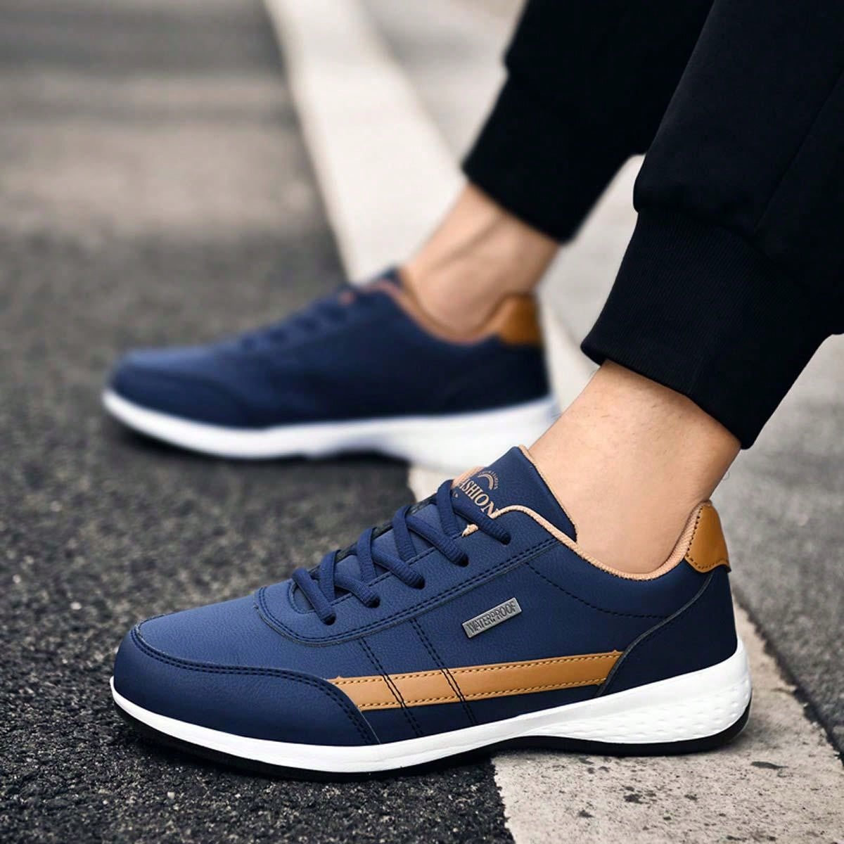 Men'S Fashionable Breathable Sneakers With Comfortable Soft Sole, Versatile Sports Shoes