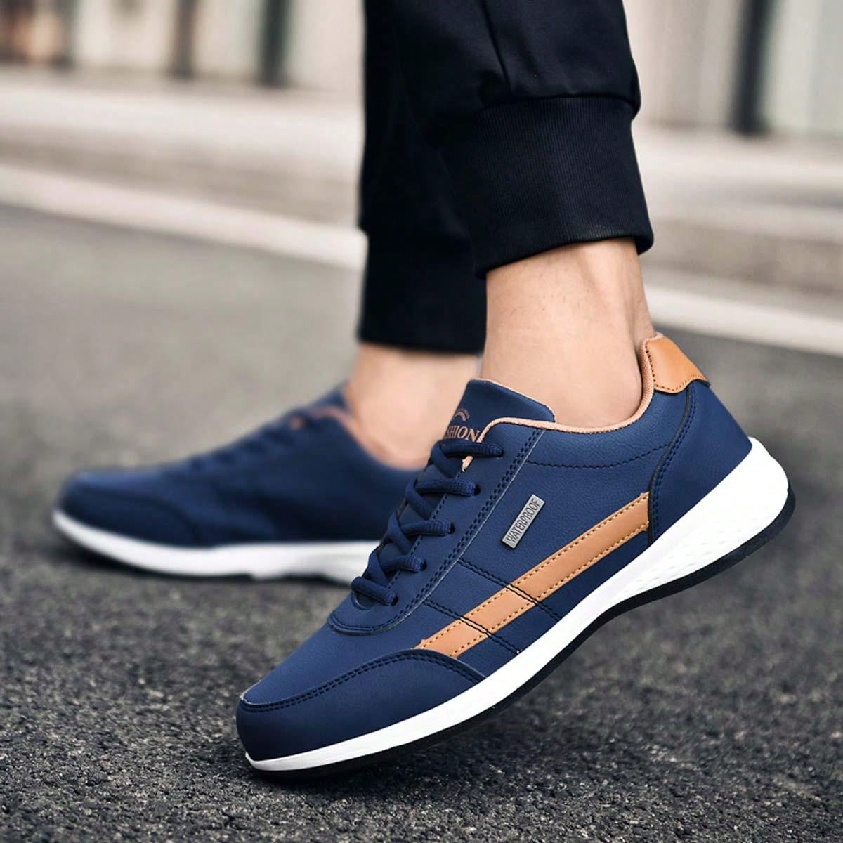 Men'S Fashionable Breathable Sneakers With Comfortable Soft Sole, Versatile Sports Shoes