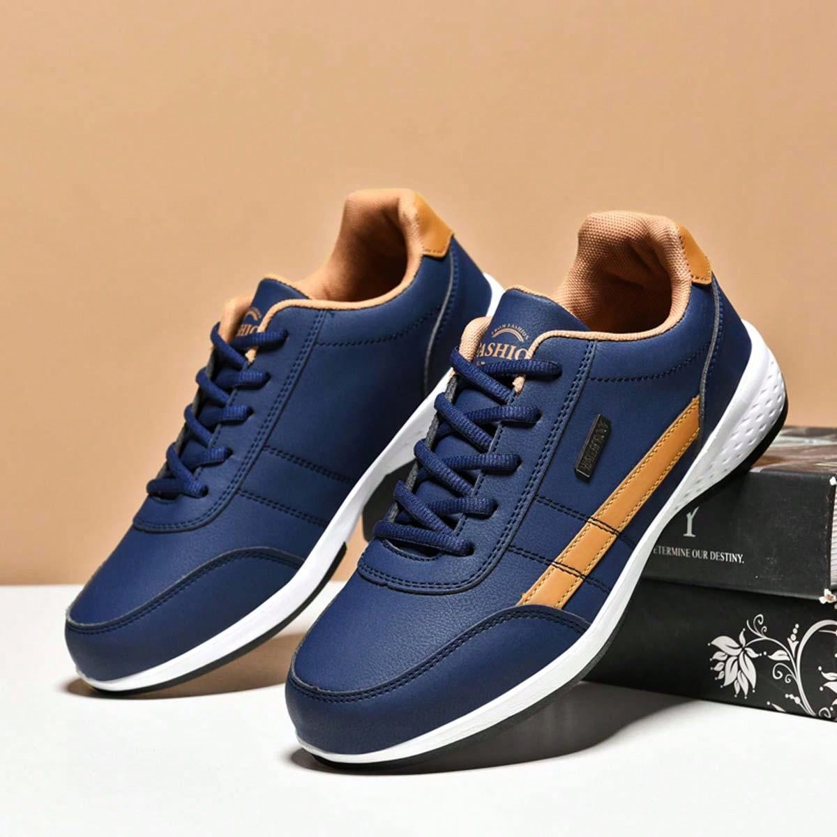 Men'S Fashionable Breathable Sneakers With Comfortable Soft Sole, Versatile Sports Shoes