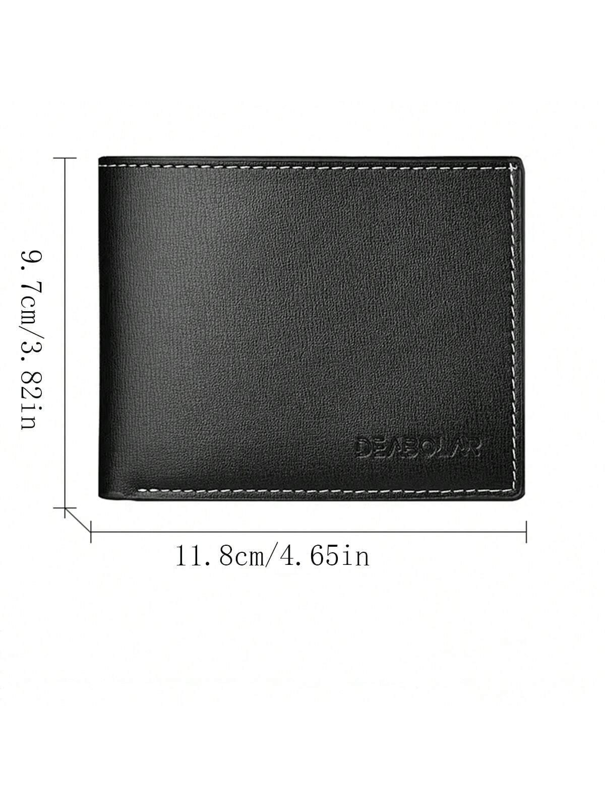 1pc New Arrival Men'S Wallet, Casual Leather Wallet