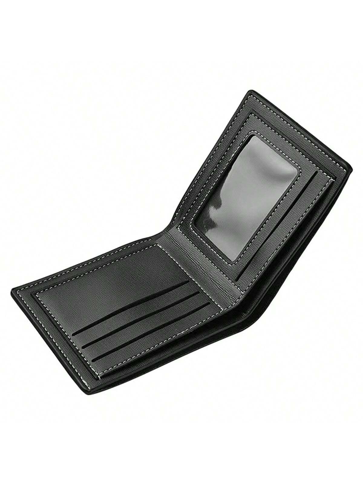 1pc New Arrival Men'S Wallet, Casual Leather Wallet