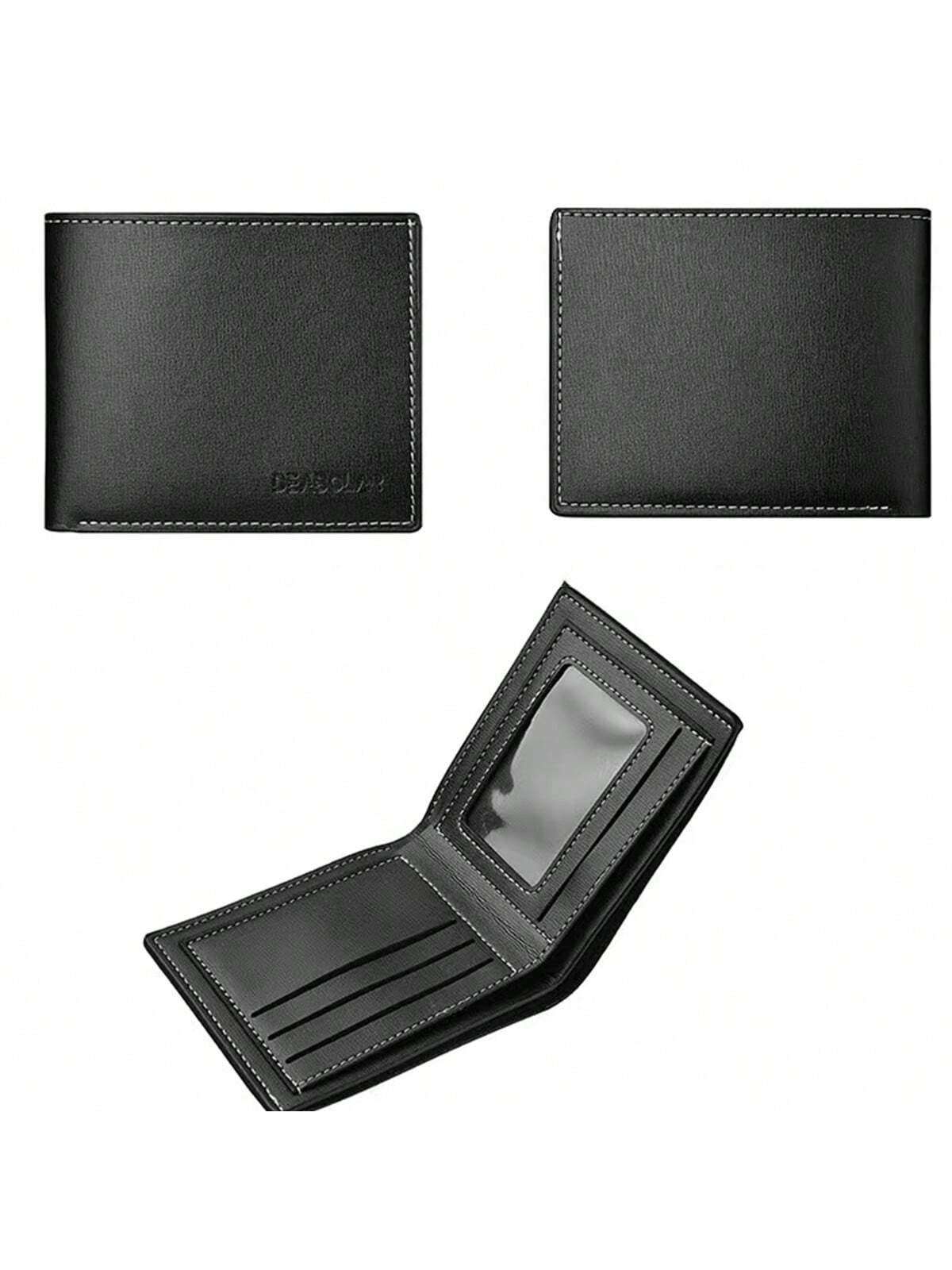 1pc New Arrival Men'S Wallet, Casual Leather Wallet