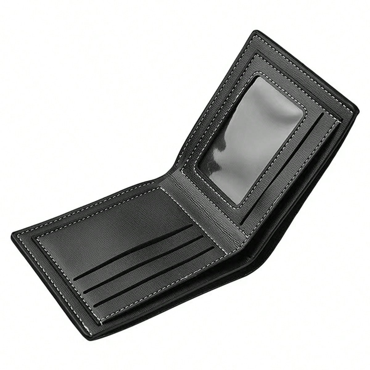 1pc New Arrival Men'S Wallet, Casual Leather Wallet