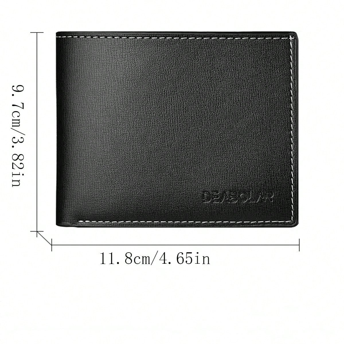 1pc New Arrival Men'S Wallet, Casual Leather Wallet