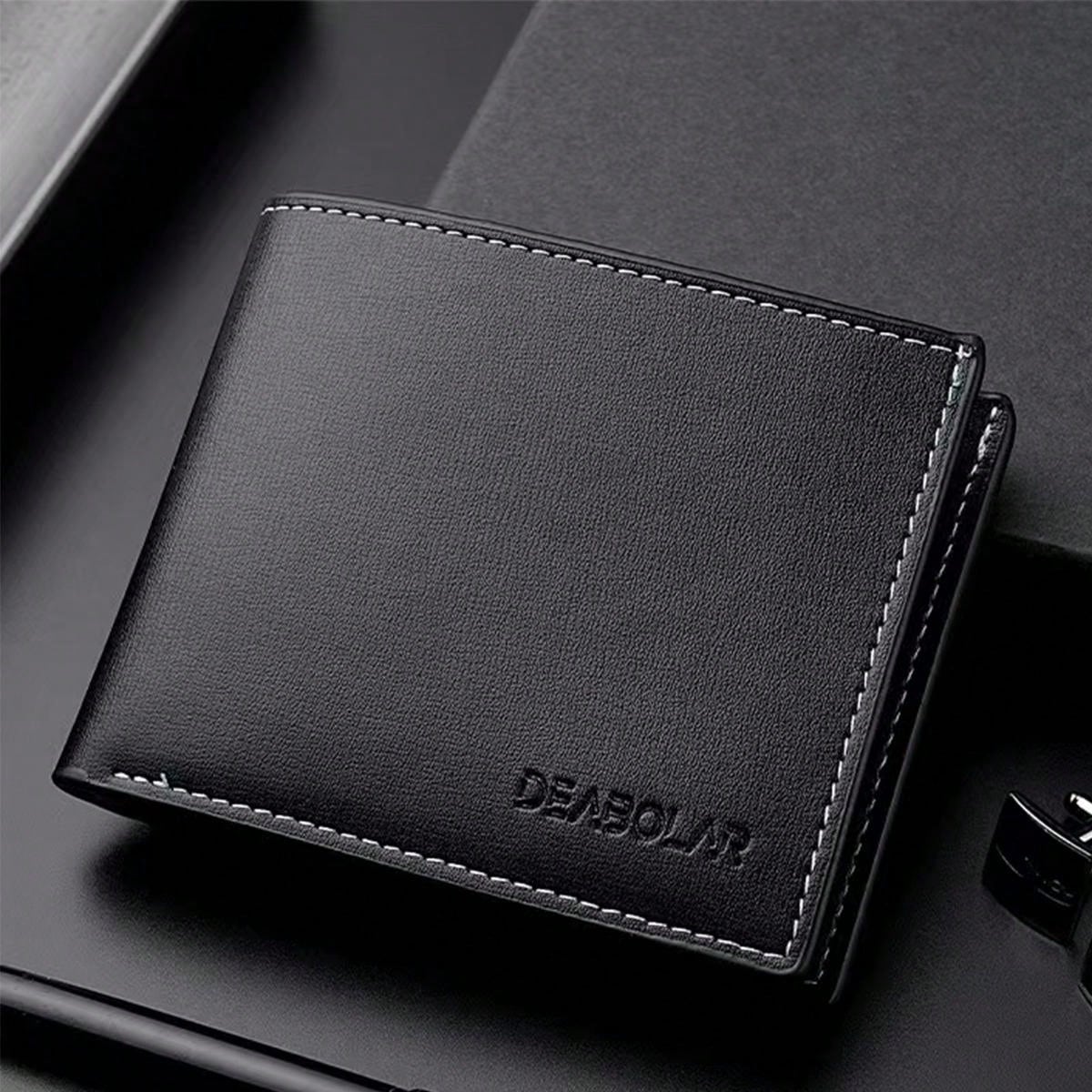 1pc New Arrival Men'S Wallet, Casual Leather Wallet