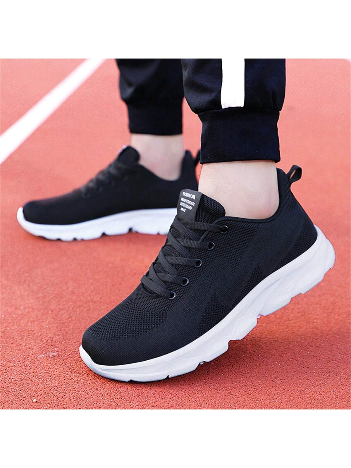 2023 New Arrivals Wholesale Men'S Plus Size Sport Shoes, Breathable Mesh Fashionable Thick-Soled Couples Running Shoes Suitable For Road Running, On Sale