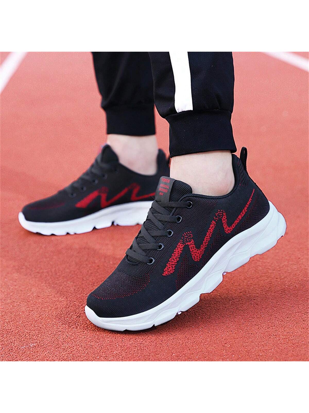 2023 New Arrivals Wholesale Men'S Plus Size Sport Shoes, Breathable Mesh Fashionable Thick-Soled Couples Running Shoes Suitable For Road Running, On Sale