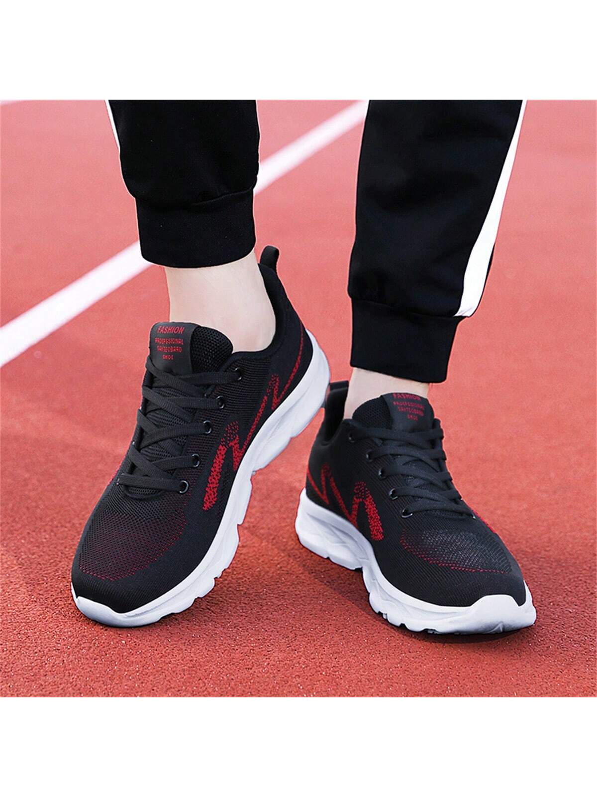 2023 New Arrivals Wholesale Men'S Plus Size Sport Shoes, Breathable Mesh Fashionable Thick-Soled Couples Running Shoes Suitable For Road Running, On Sale