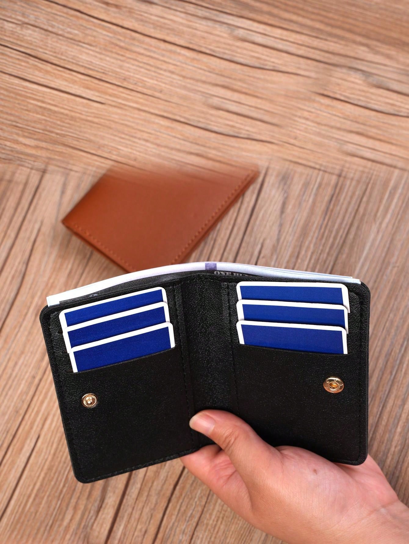 Men'S Card Holder Wallet, Coin Purse, Id Card Case, 8 Card Slots, Convenient And Compact To Carry