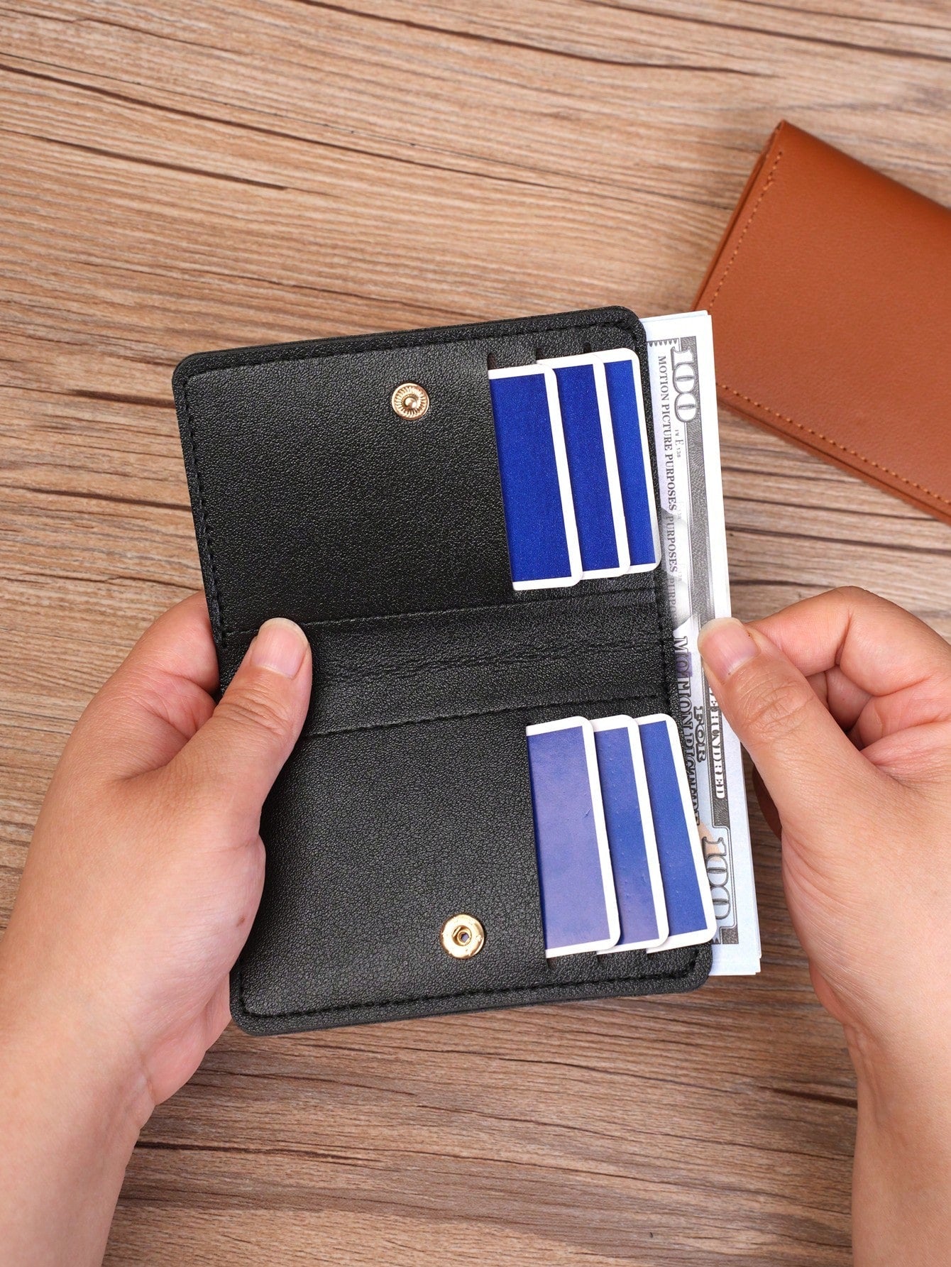 Men'S Card Holder Wallet, Coin Purse, Id Card Case, 8 Card Slots, Convenient And Compact To Carry