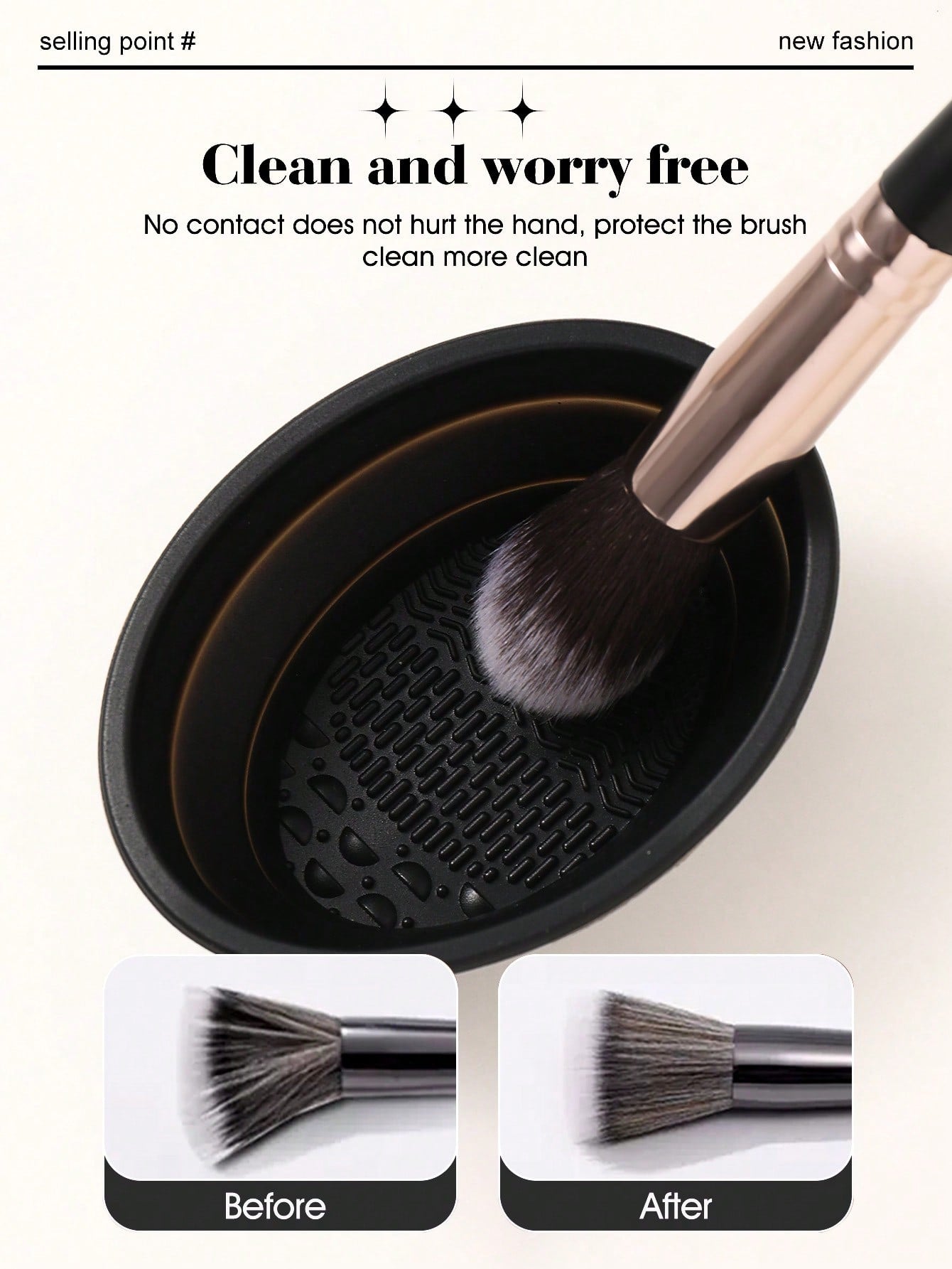 6PCS Makeup Puff Set+1PCS Makeup brush cleaning bowl+25PCS makeup brush sets Premium Synthetic hair  Eyeshadow Blending brush sets cosmetics tools for face and eyes