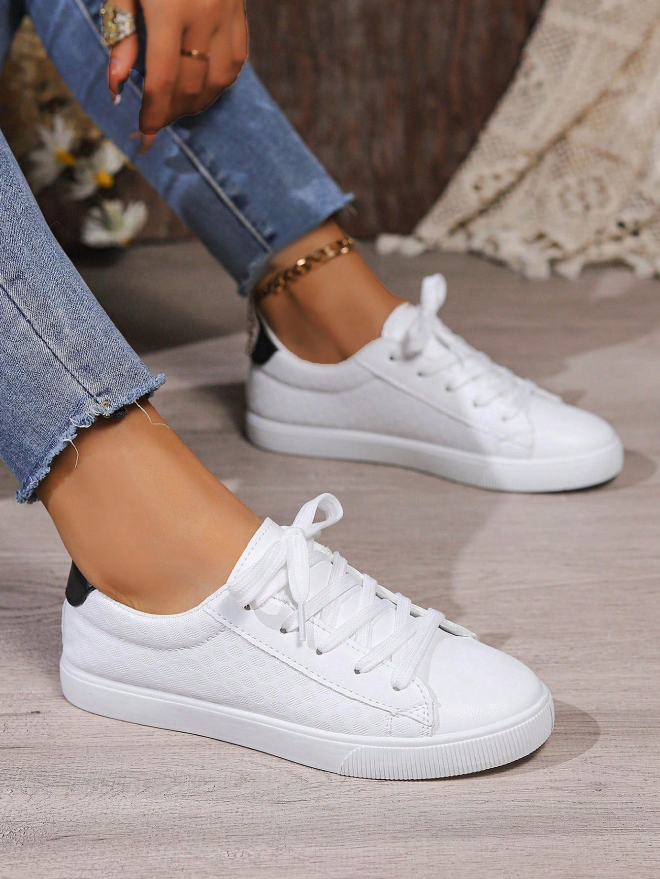 New Spring Autumn Lace-up Women's Sports Shoes, Casual Fashionable Classic Sneakers For Students