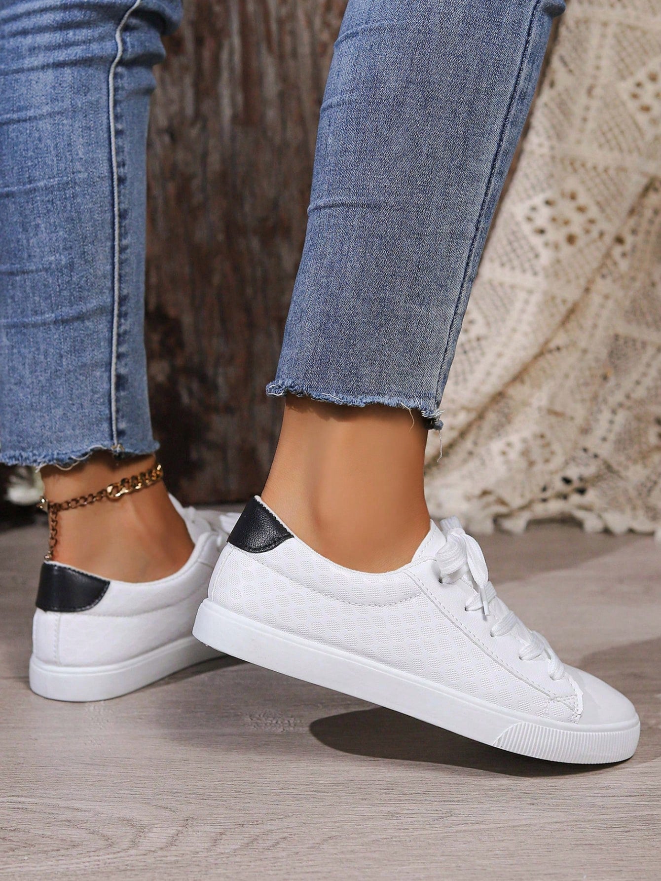 New Spring Autumn Lace-up Women's Sports Shoes, Casual Fashionable Classic Sneakers For Students