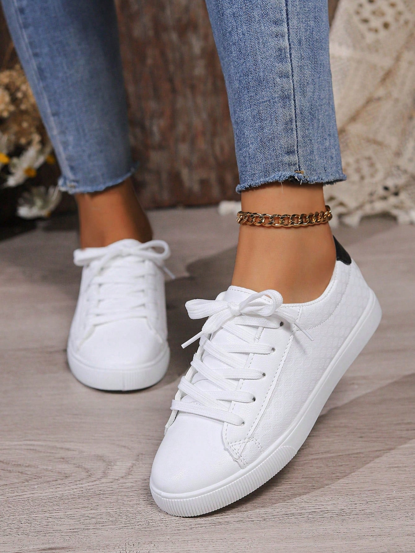 New Spring Autumn Lace-up Women's Sports Shoes, Casual Fashionable Classic Sneakers For Students