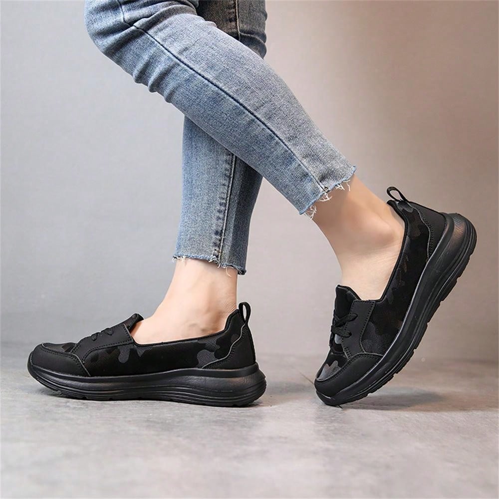 New Arrival Women'S Slip-On Shoes, Breathable Leather Flat Loafers, Suitable For All Seasons, Perfect For Traveling Or Long-Time Standing, Fashionable And Versatile For Walking