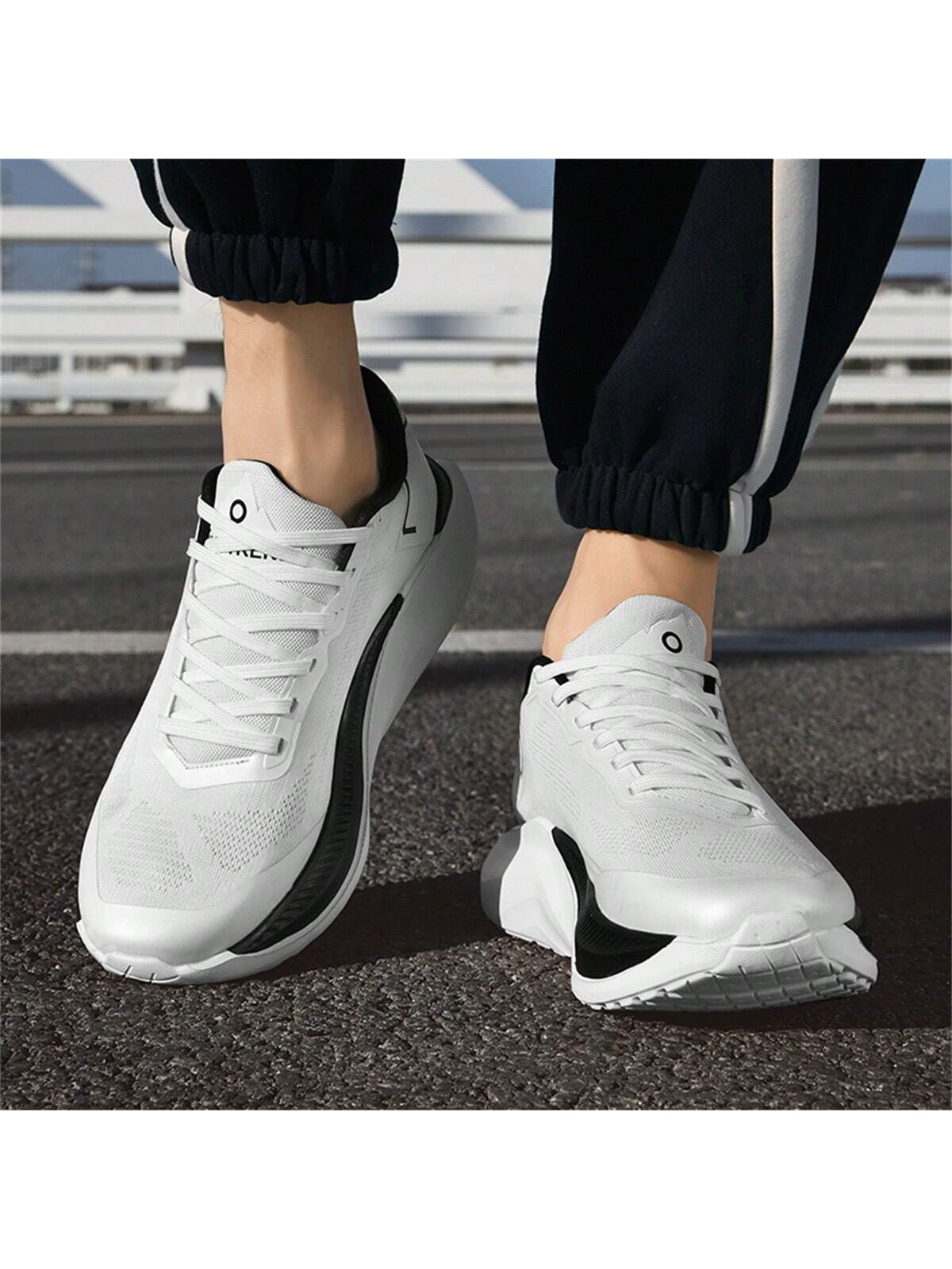 Men'S Sports Soft Soled Running Men'S Shoes, Casual Thick Soled Lace Up Mesh Comfortable Men'S Shoes