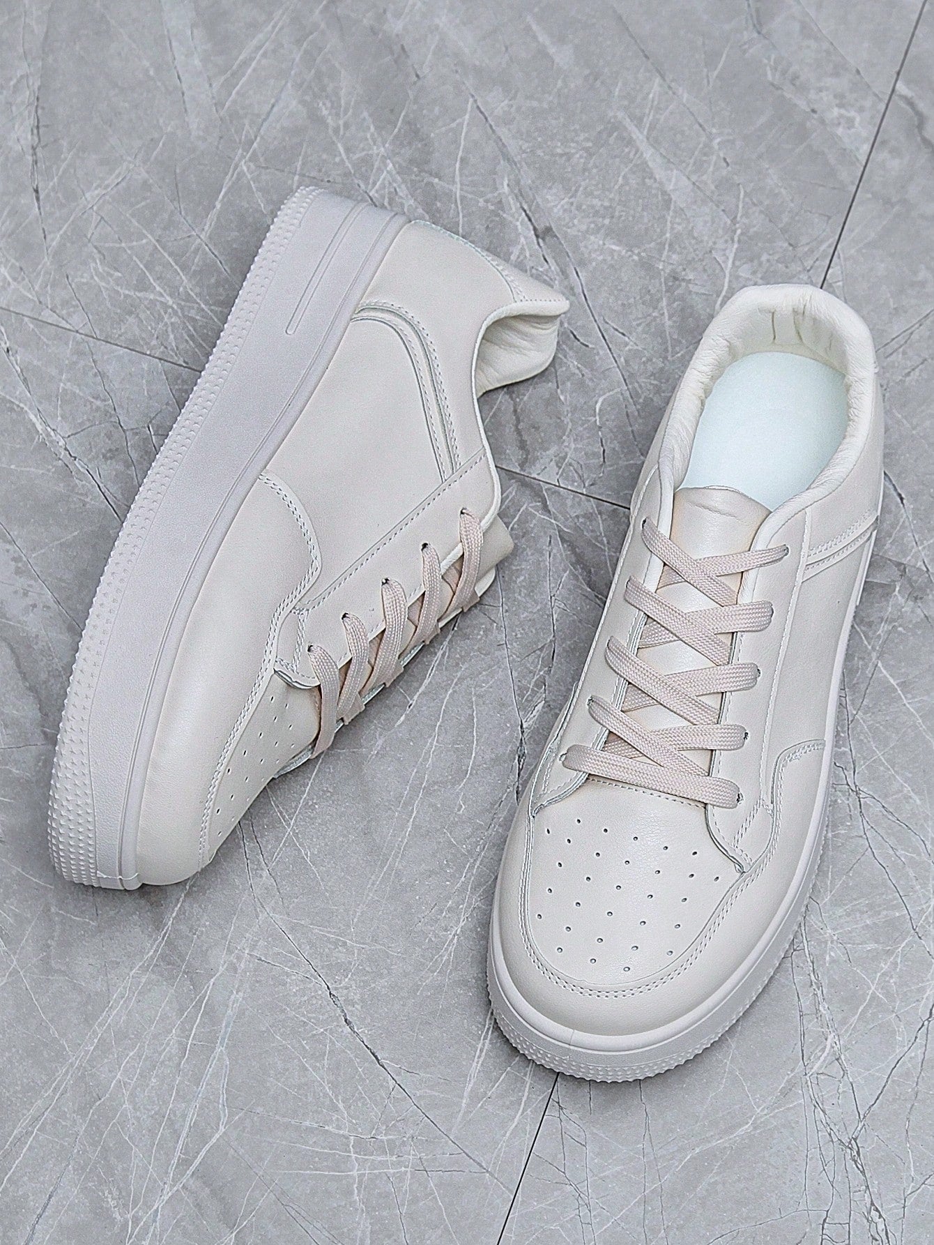 New Fashion Couple Shoes, Breathable Casual Sneakers, Stylish Outdoor White Shoes, Men's Sports Shoes