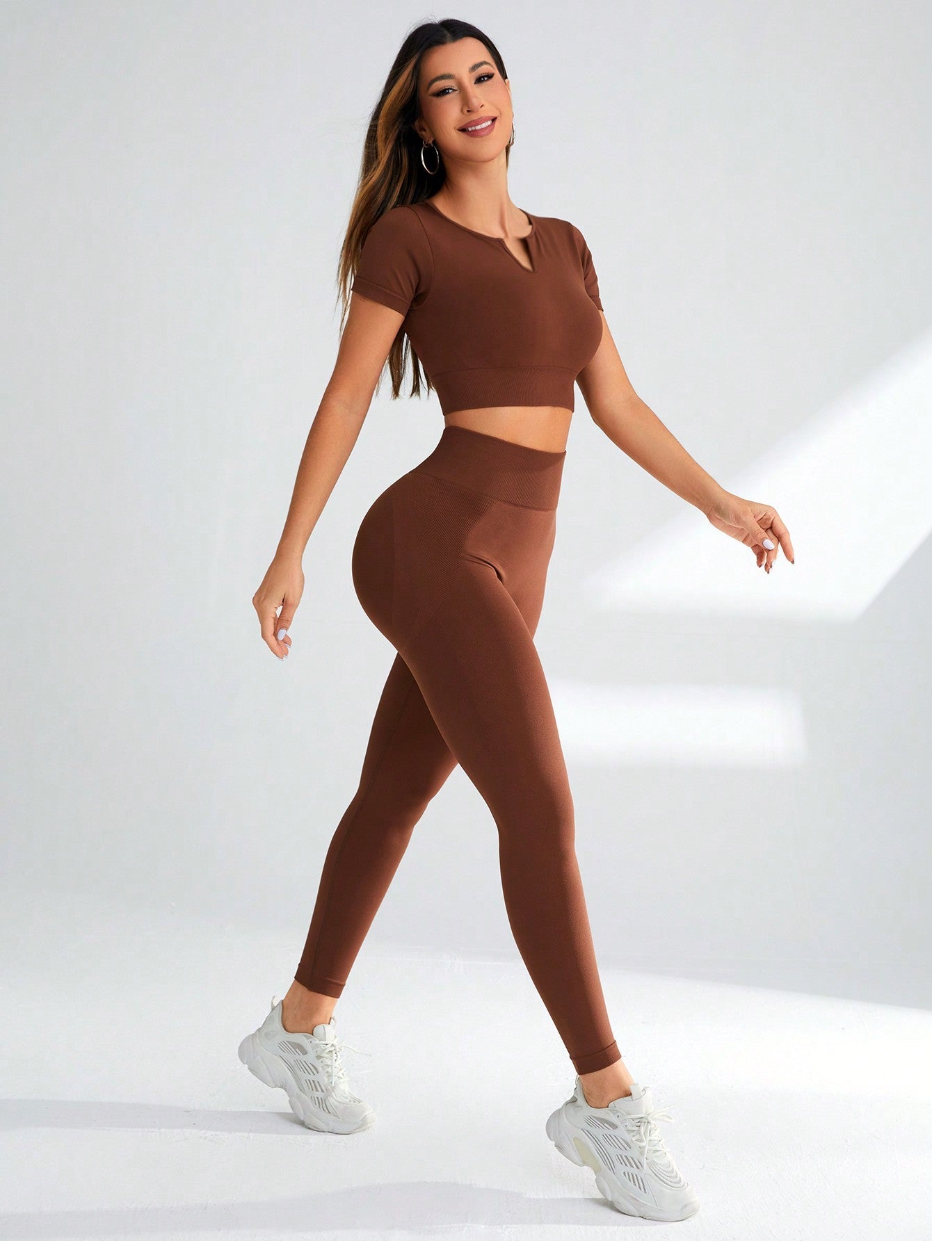 Daily&Casual Women'S Solid Color Slim Fit Sports Suit