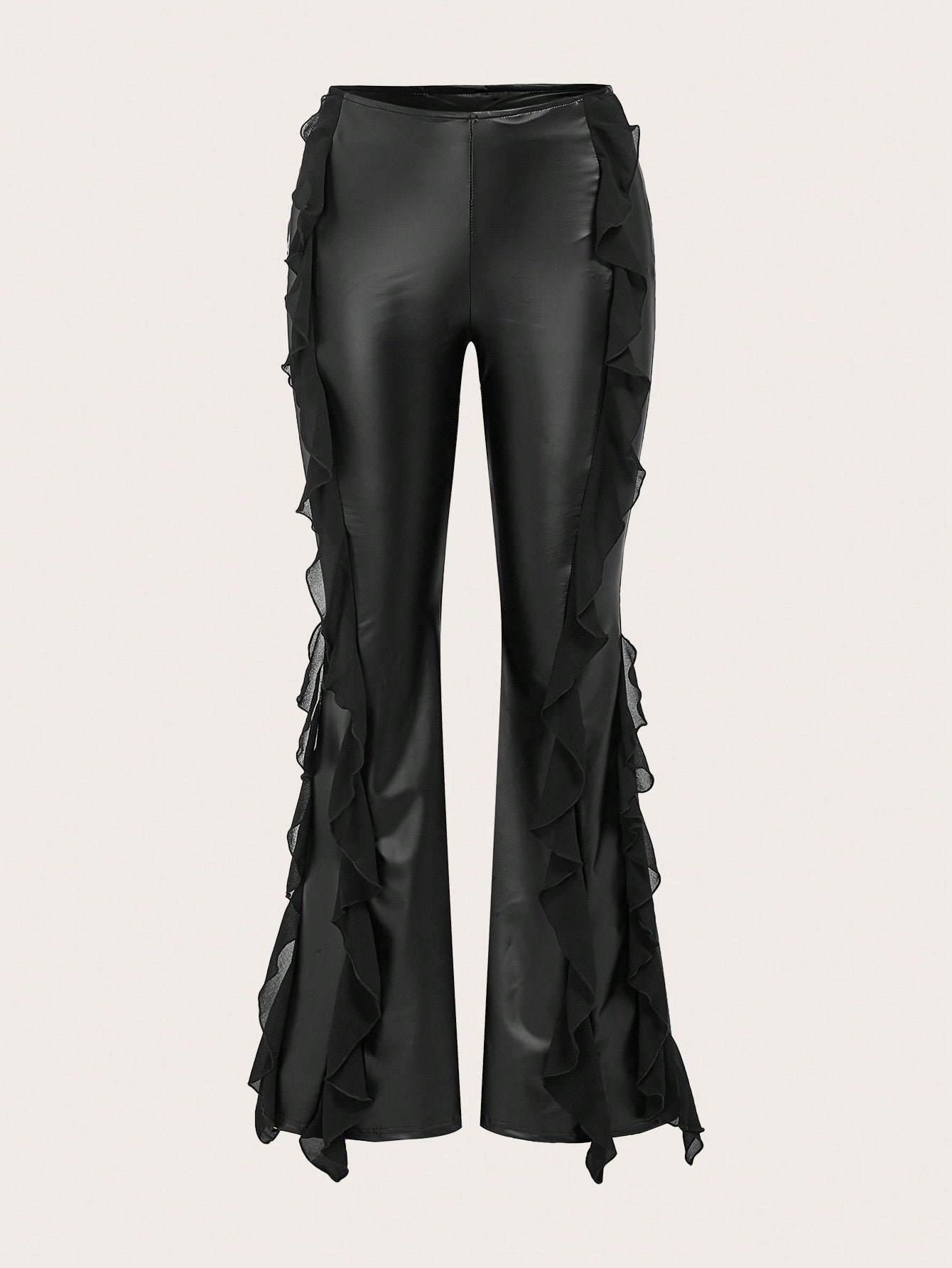 ICON Low Rise Ruffle Hem Flare Pants