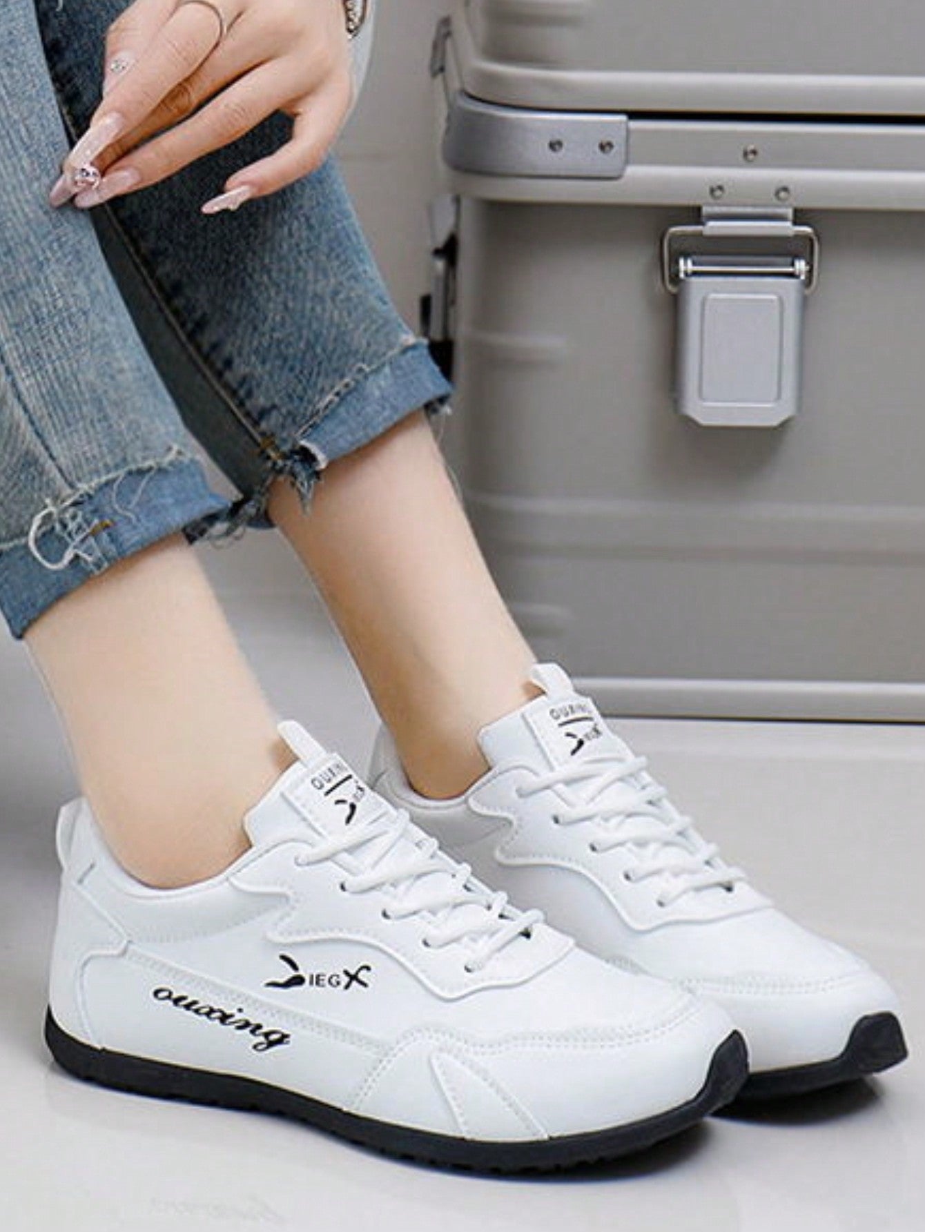 Fashionable Casual Sports Shoes For Women, Elegant, Gorgeous, Cute, College Style, Lightweight, Anti-Slip, Breathable, Suitable For Hiking, Running, Fitness And Other Sports And Leisure Activities