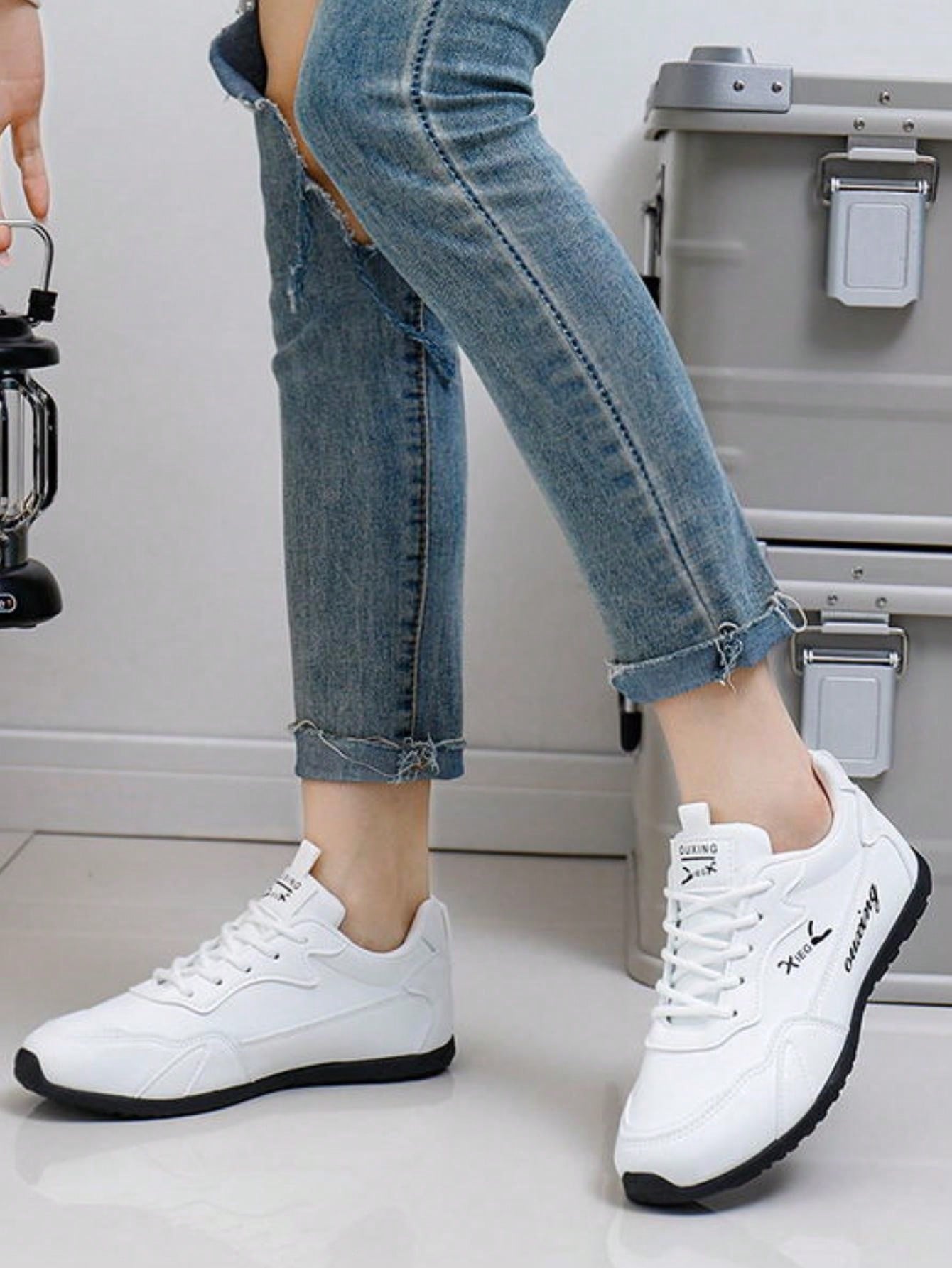 Fashionable And Versatile Female Sports Shoes With Personal Elegance, Gorgeousness, Cuteness, Academy Style And Trendy Sports Style, Lightweight, Anti-Skid, Breathable, Suitable For Hiking, Running, Fitness And Many Other Sports And Leisure Activities.