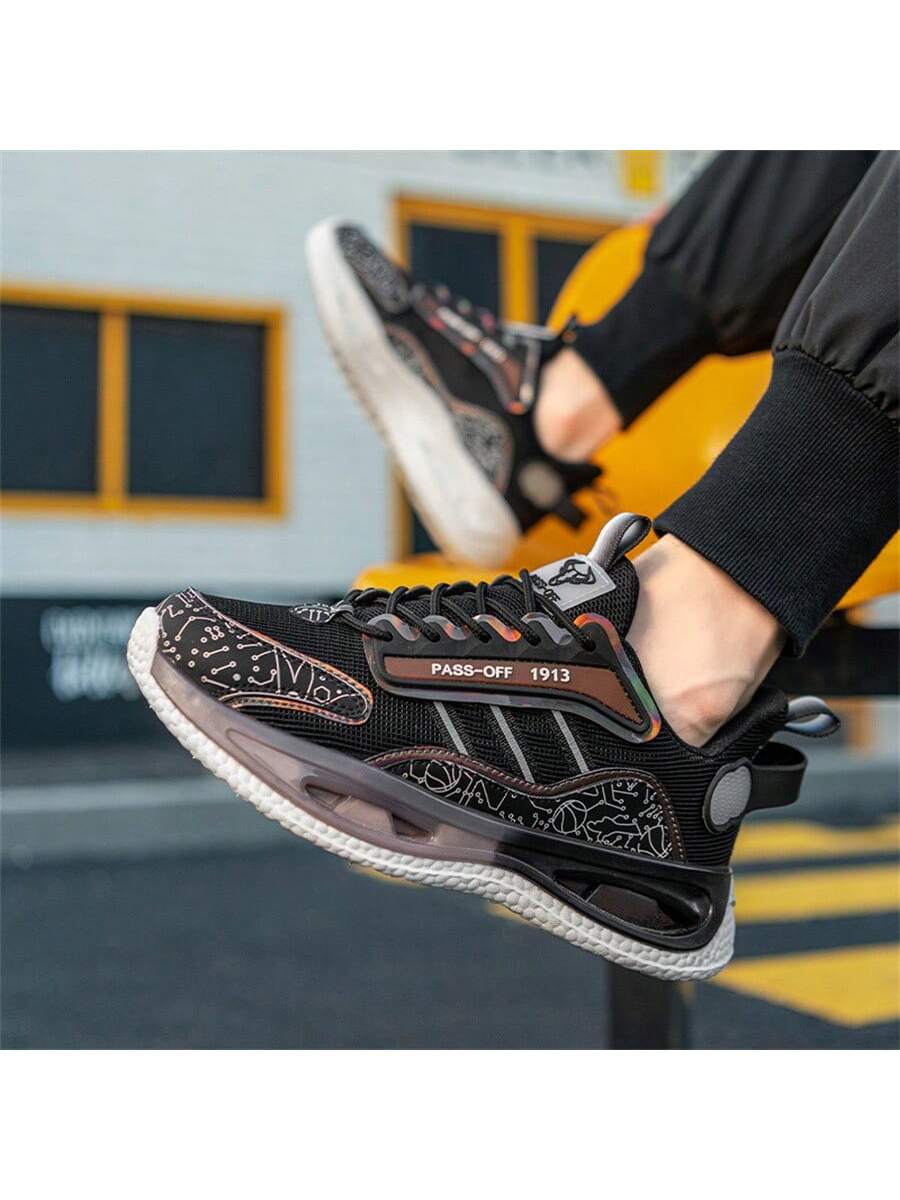 Men's Sports Casual Shoes, Breathable Deodorant Height Increasing Stylish Running Sneakers