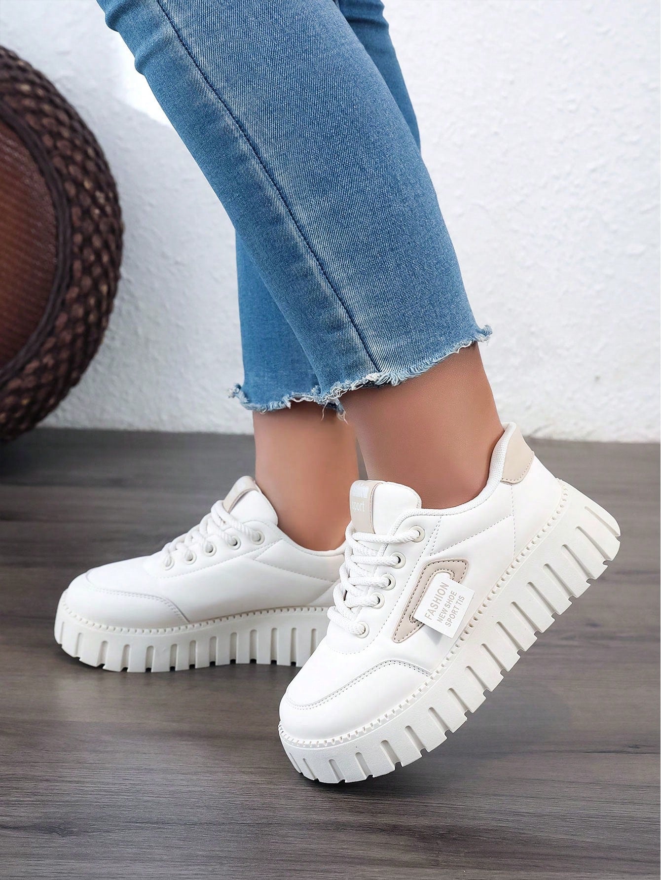 Women's Casual Sports Shoes For Spring/Summer/Autumn 2024 - Thin Straps, Outdoor, Platform, Fashionable And Versatile