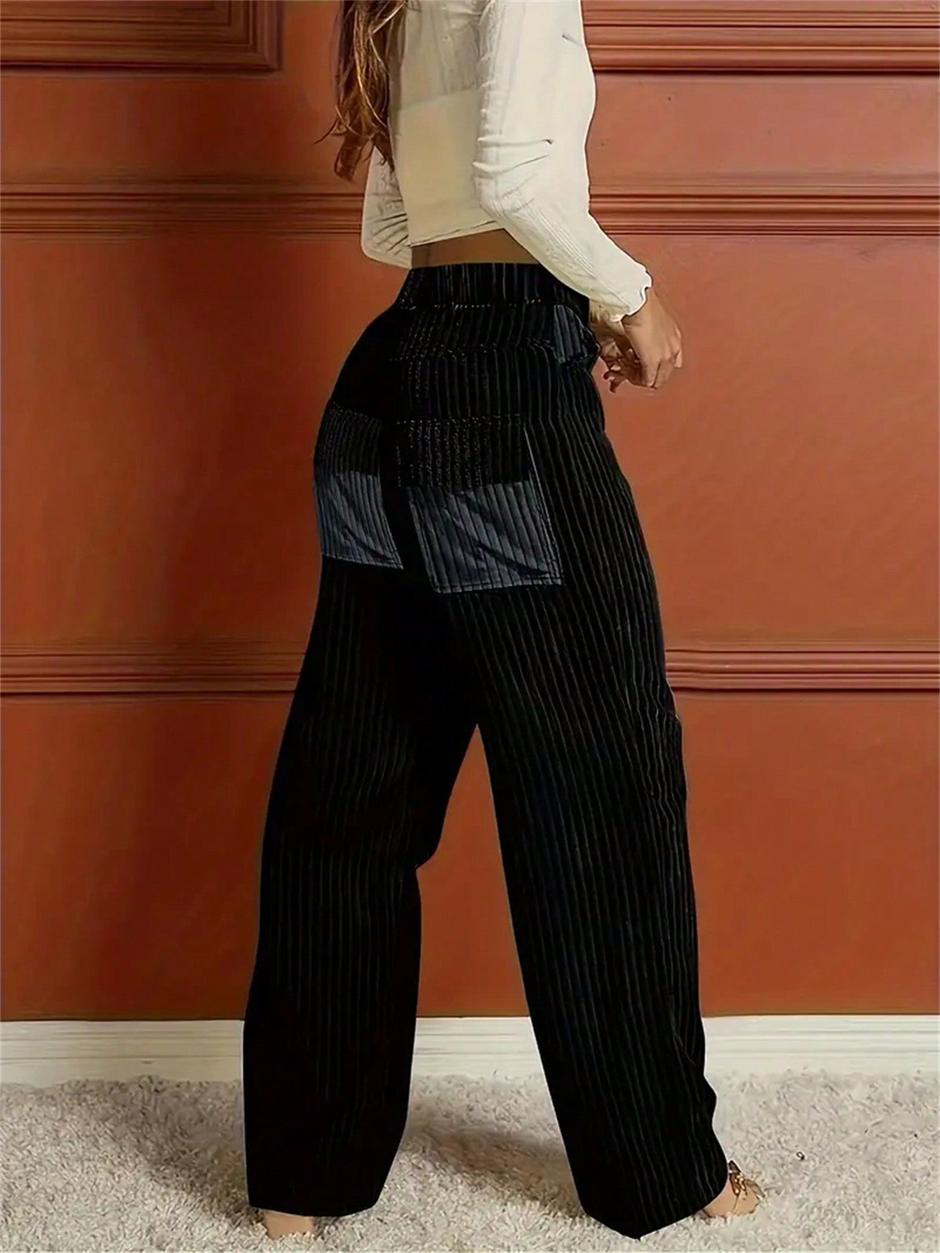 Women's Solid Color Straight Leg Pants