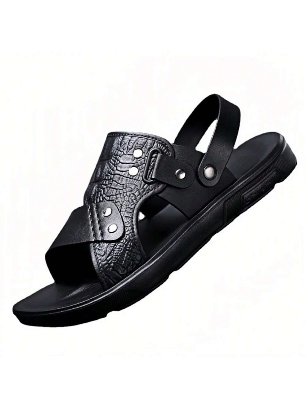 2024 New Men's Sandals, Summer Home & Driving Dual-Purpose Slip-On Slippers, Lightweight & Fashionable & Casual Beach Shoes, Wear-Resistant & Breathable & Anti-Skid & Waterproof, Two Style In One Shoes