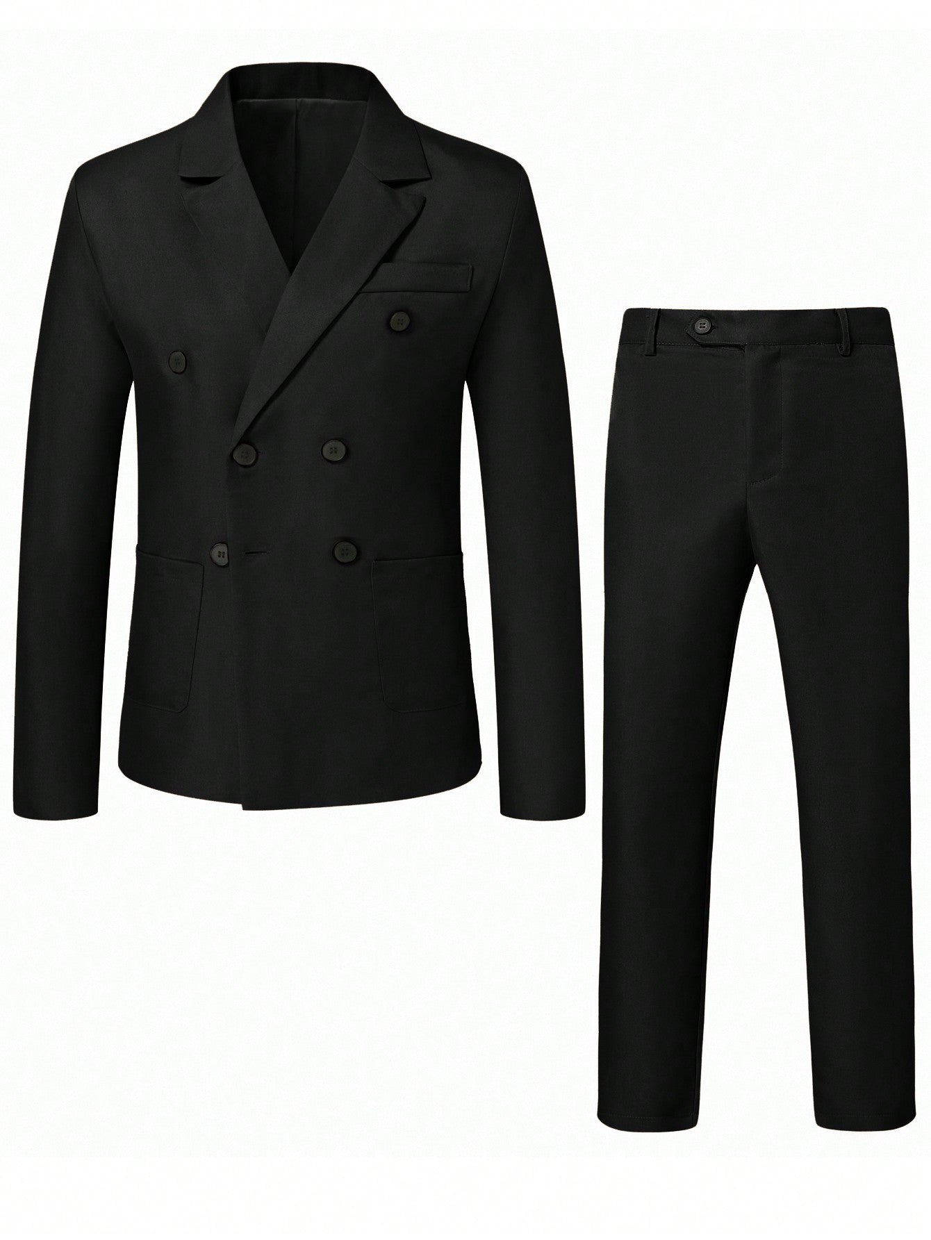 Manfinity Mode Men Double Breasted Blazer & Suit Pants