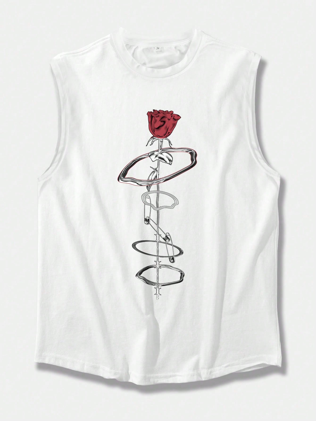 Manfinity EMRG Men's Rose Printed Tank Top