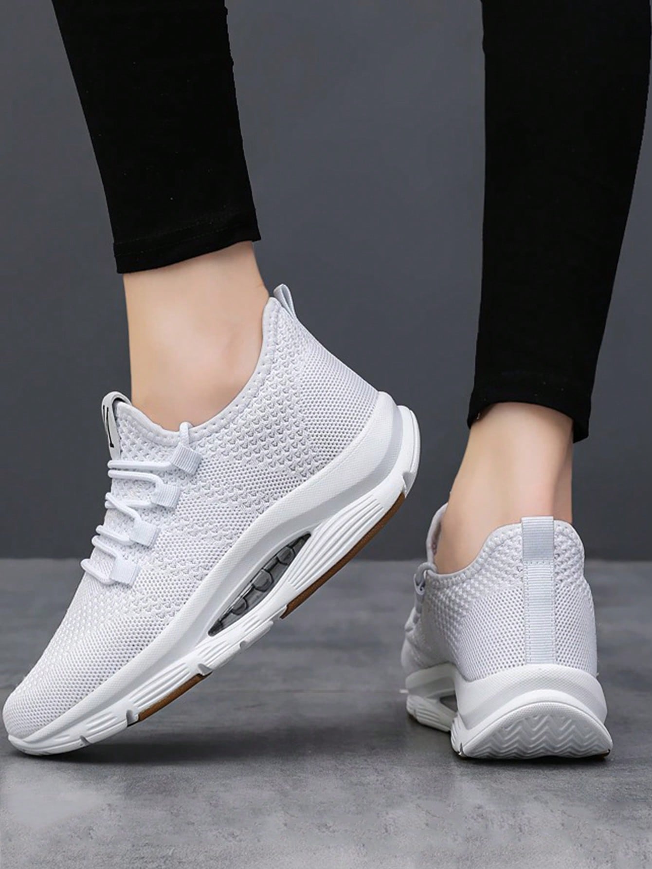 Women's Breathable Mesh Sneakers, Casual Lace Up Outdoor Shoes, Comfortable Low Top Shoes